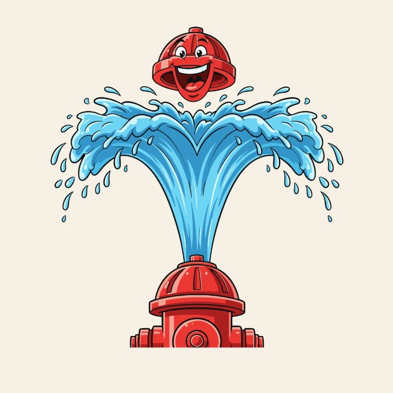 Heart bubbles from hydrant