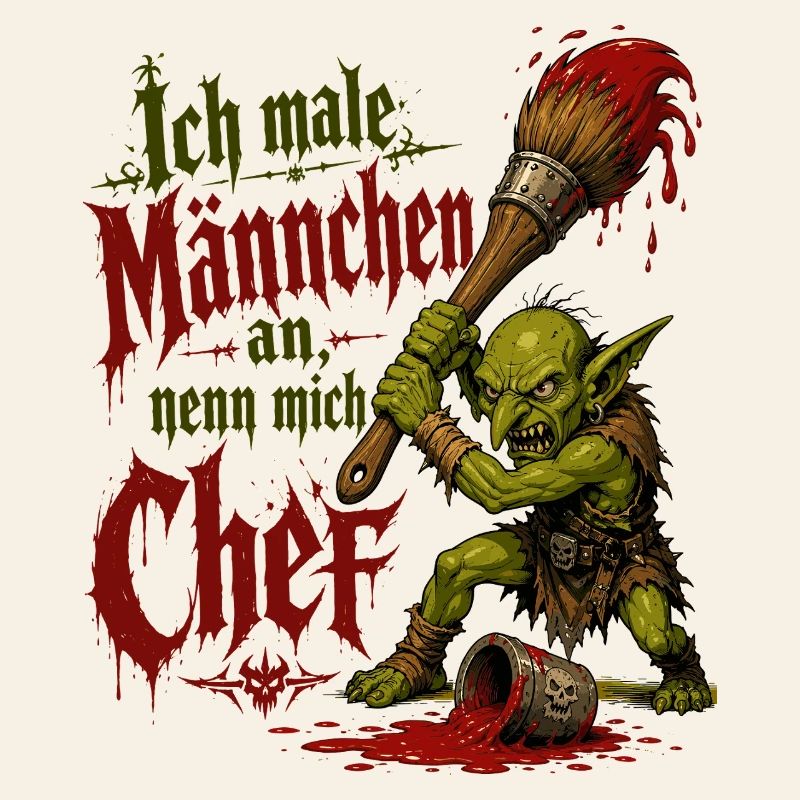 Tabletop Goblin with Brush