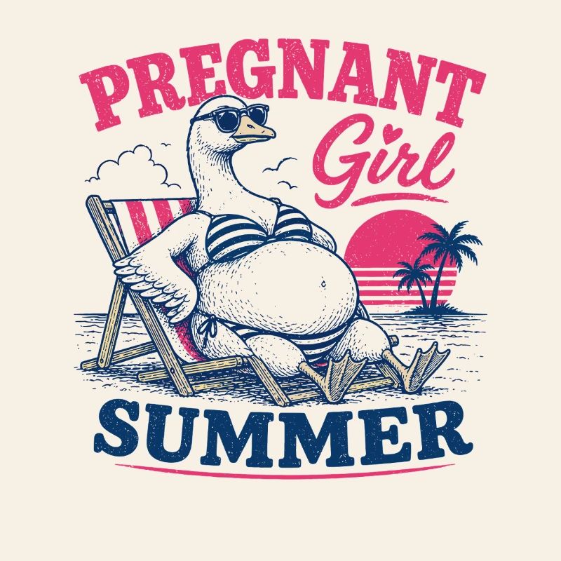 Dodo d’été enceinte sur la plage