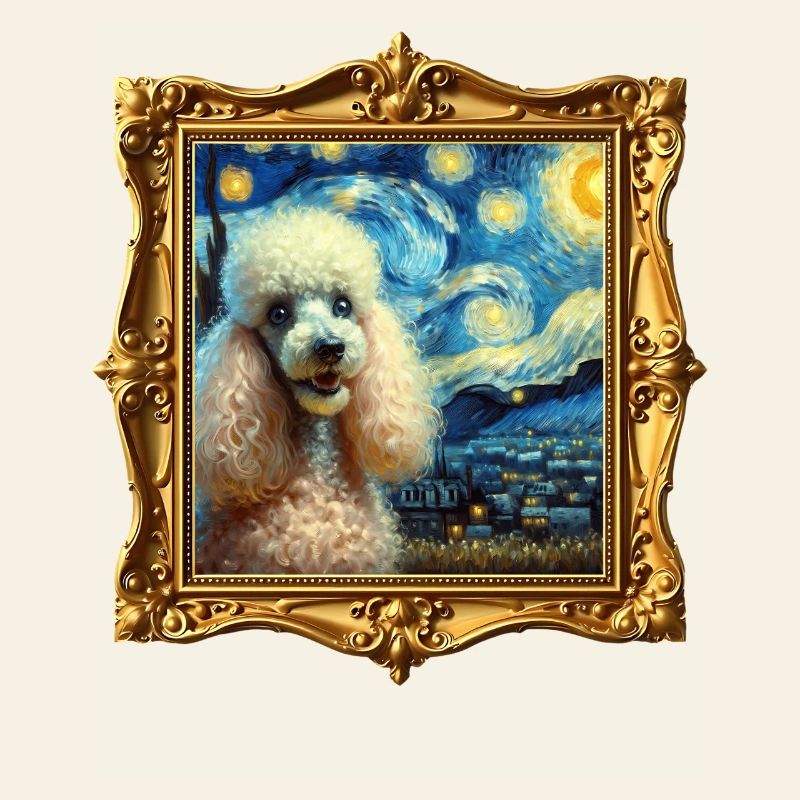 Nuit étoilée de caniche