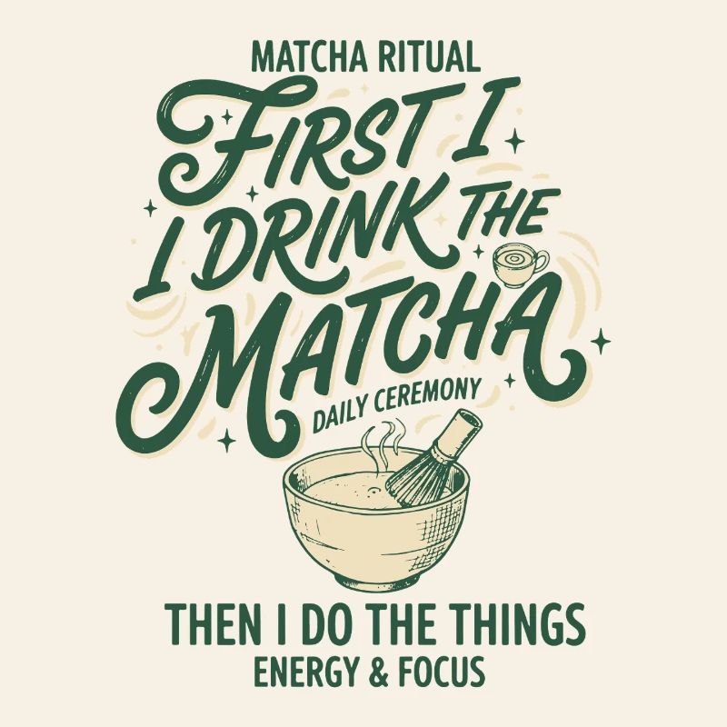 First I Drink The Matcha Then I Do The Things
