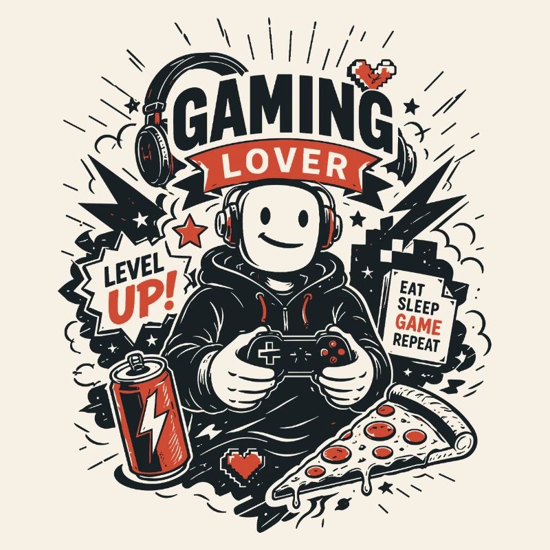 Gaming Lover Retro Arcade