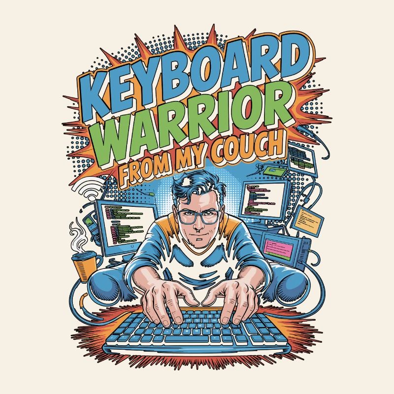 Développeur Télécommandé Guerrier Clavier Programmeur Télécommandé