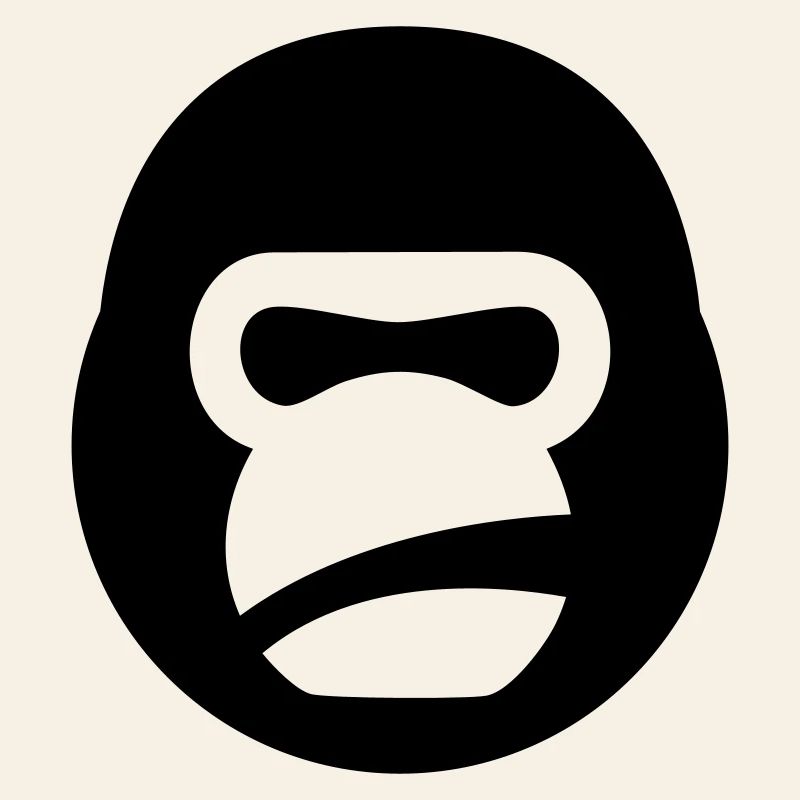 Gorilla Kettlebell – Logo de la bête de gym