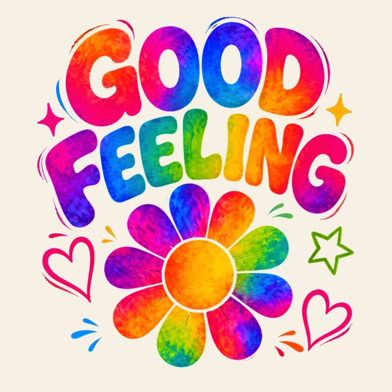 GOOD FEELING - Bunte Retro-Vibes mit Flower-Power