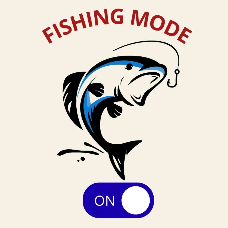 Angelmodus aktiviert Cool Angler Fish Hook Tee