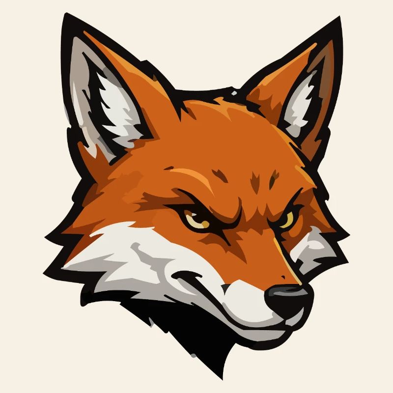 Fox head vector illustration