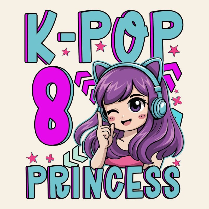 Princesse K-Pop Anniversaire de 8 ans