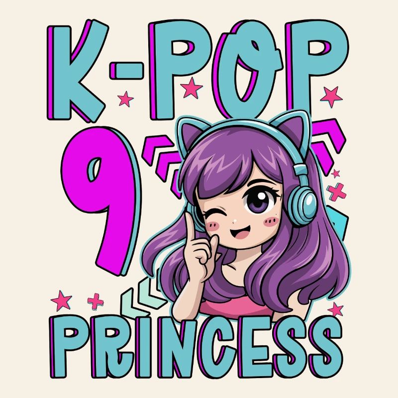 Princesse K-Pop Anniversaire de 9 ans