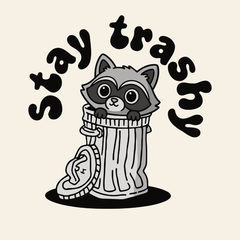Reste Trashig, Mignon Panda Raton Laveur Ordures