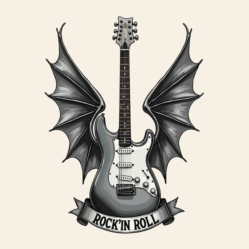Motif de piano à queue Rock’n Roll pour