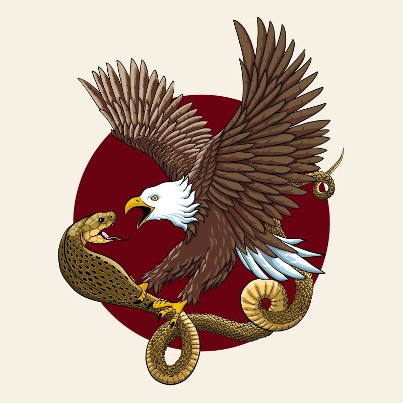 Aigle et serpent