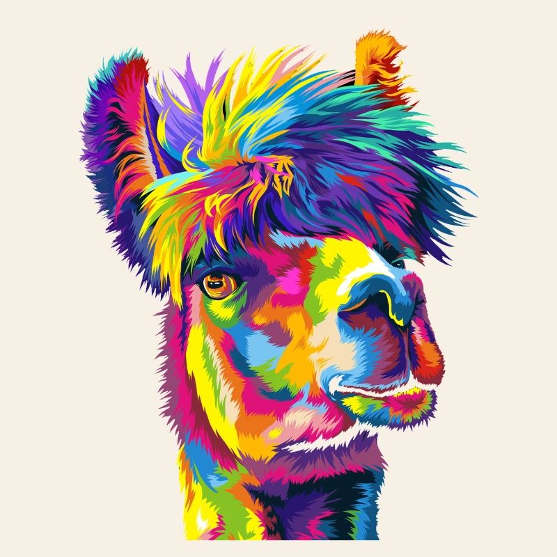 Wahnsinniges Regenbogenlama