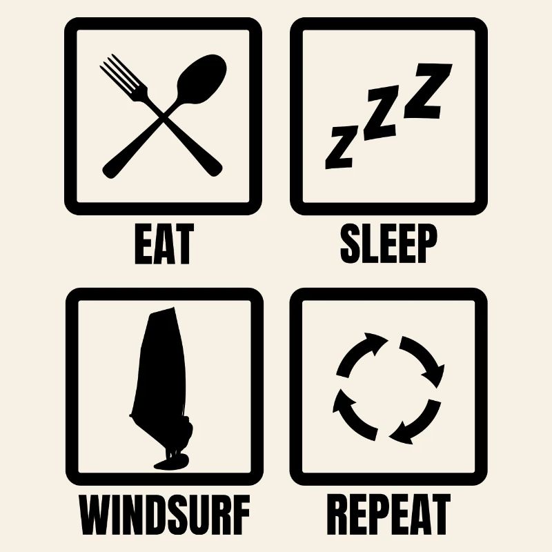 Routine de planche à voile