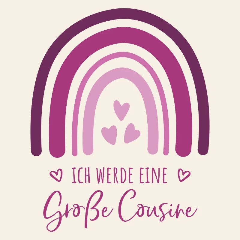 Ich werde eine große Cousine Boho Regenbogen