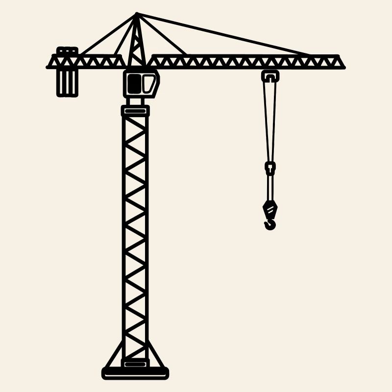 Construction crane for crane operator