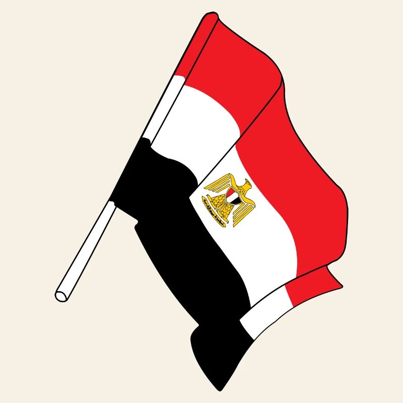 Drapeau : Égypte
