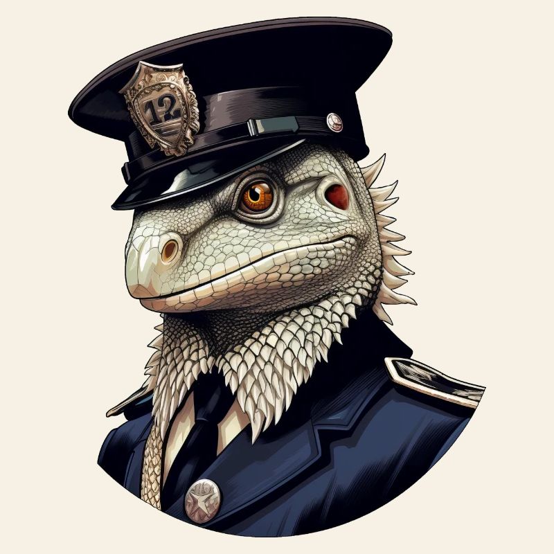 Polizei Eidechsen