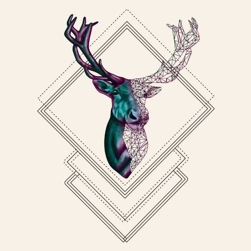 Cerf géométrique – Conception moderne de la nature