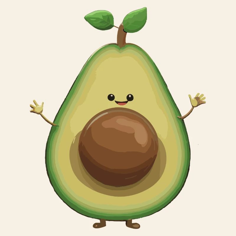 Avocat Doux Drôle Optimisme Cadeau