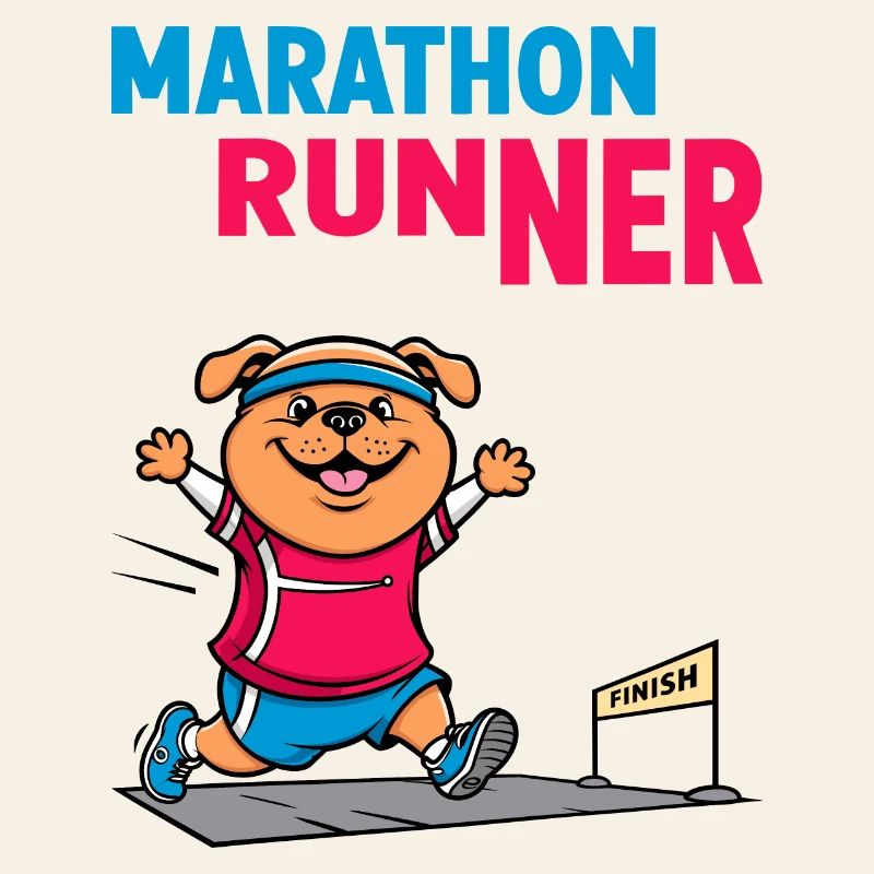 Dog Marathon Runner