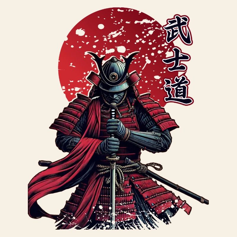 Samurai Krieger Bushido | Klassisches Rot | Begrenzt