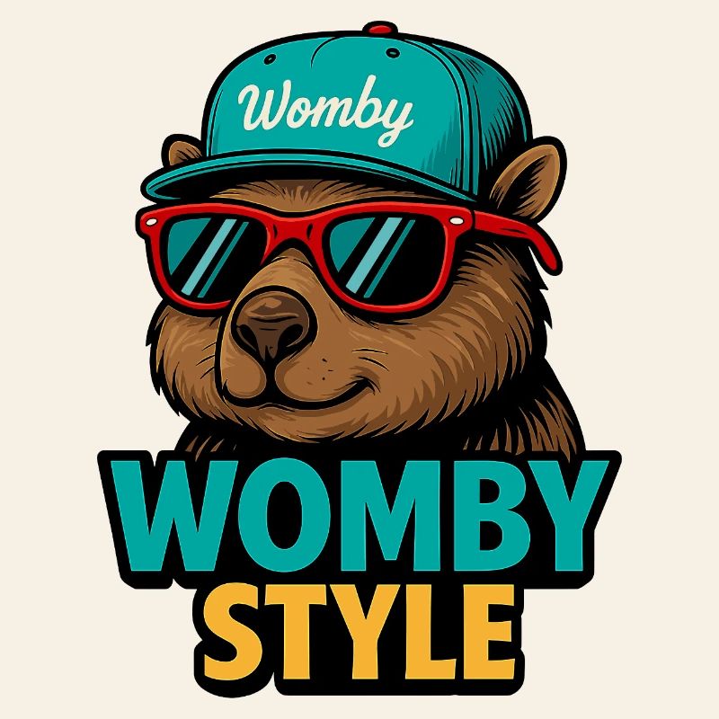 Castor style Womby avec lunettes de soleil