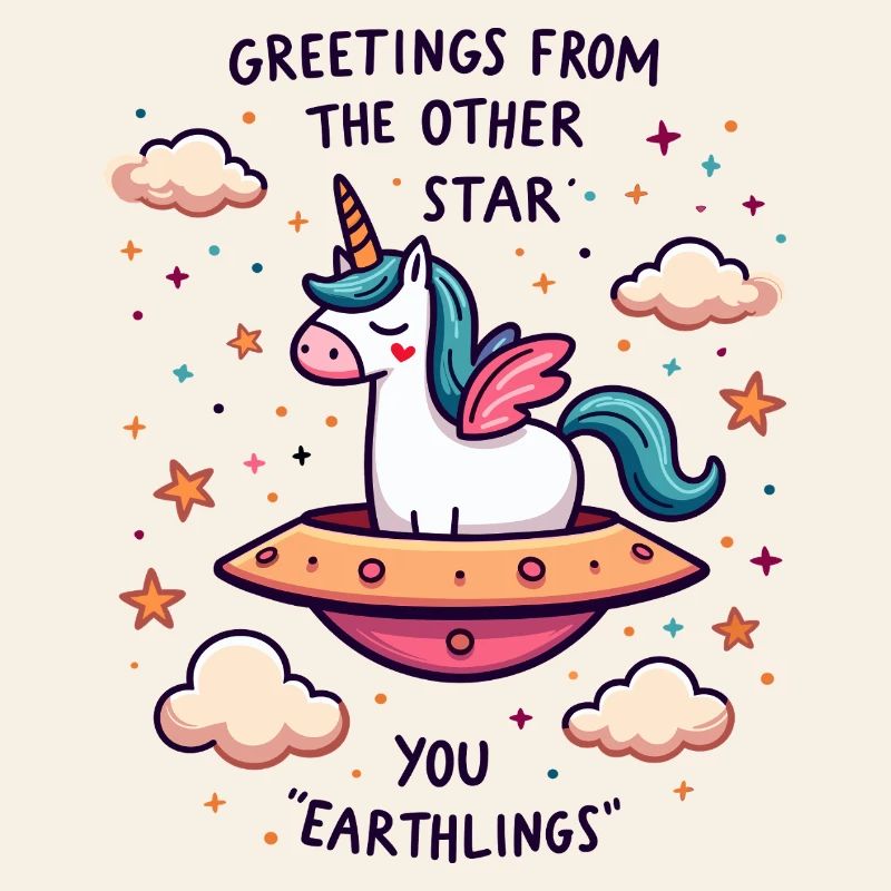 Licorne vue de l’espace