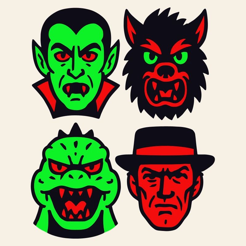 4 Spooky Monsters