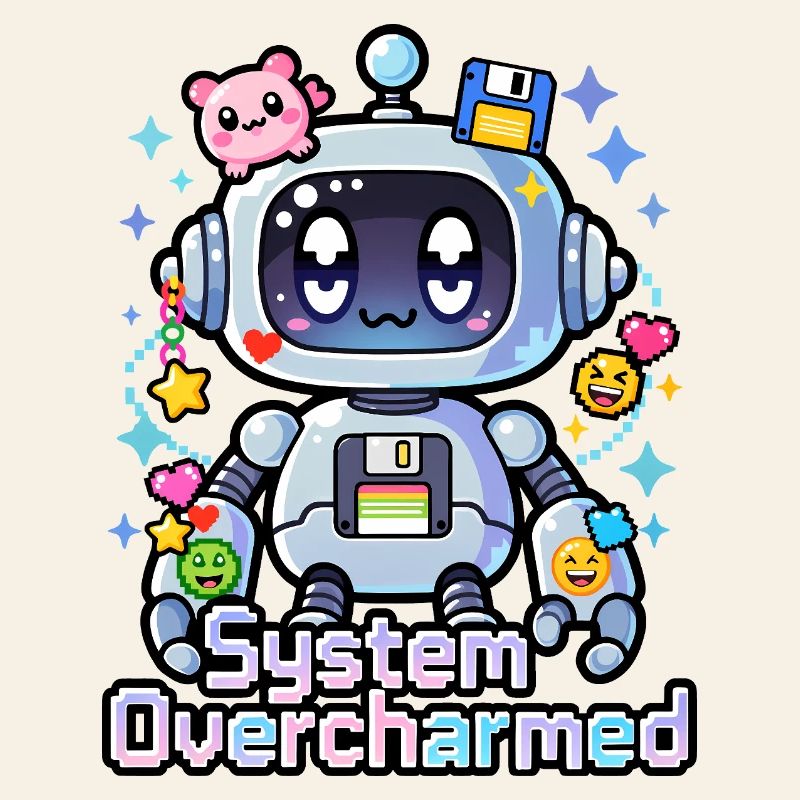 🤖 - Système surcharmé – Robot avec des breloques numériques