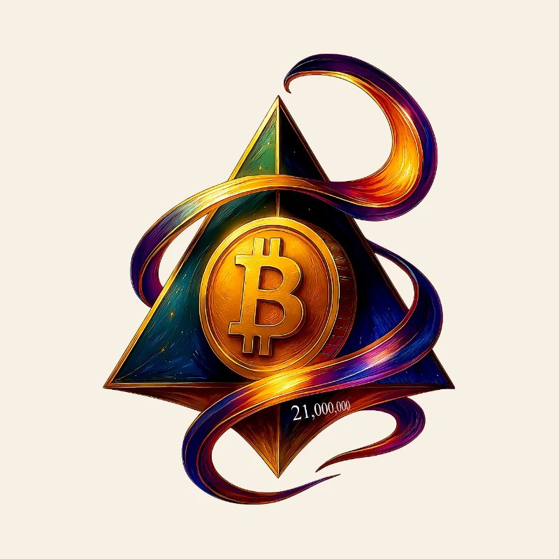 Conception créative Bitcoin et Blockchain