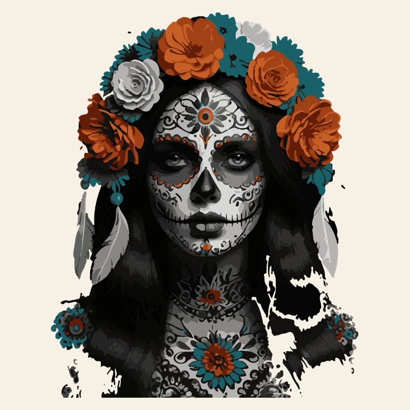 Sugar Skull Bloom Crown