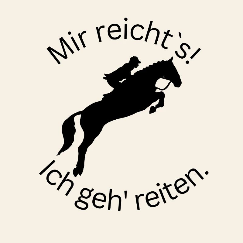 ! I've had enough! I'm going horseback riding - show jumping