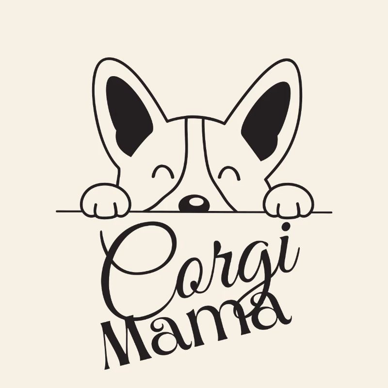 Corgi Mama Peek Design