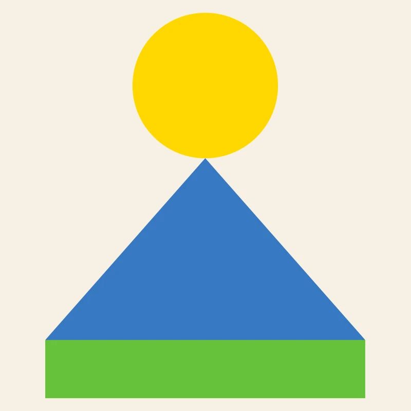 Geometric Triangle Sunrise