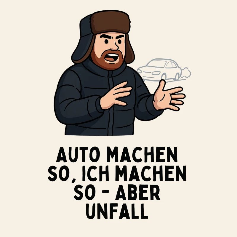 Auto machen so ich machen so - aber Unfall
