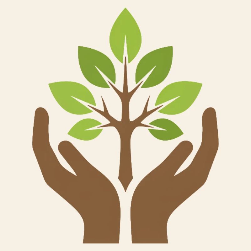 Hands Holding Tree | Nature Conservation Symbol