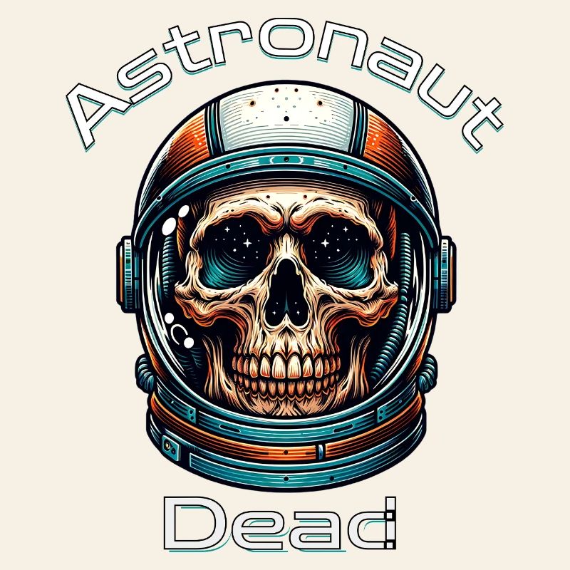 Crâne d’astronaute dans l’espace