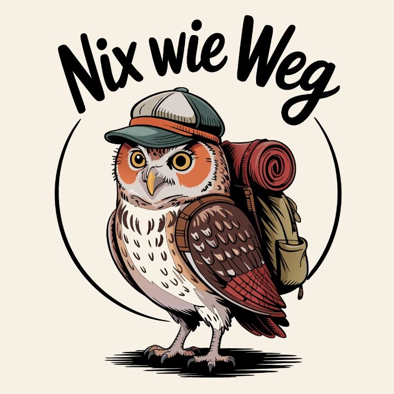 Waldabenteuer Eule mit Rucksack