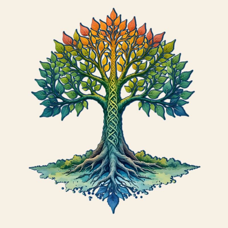 Regenbogenbaum des Lebens