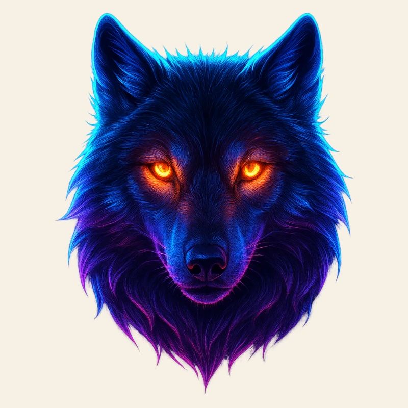 Neon Wolf's Aurora Eyes