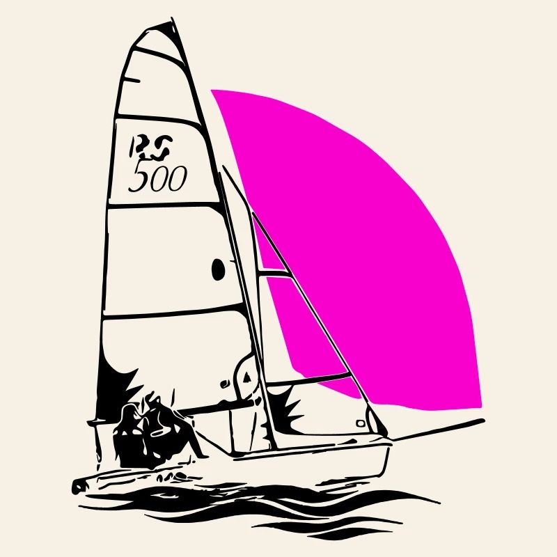 RS 500 Régate de dériveurs à voile voile de couleur