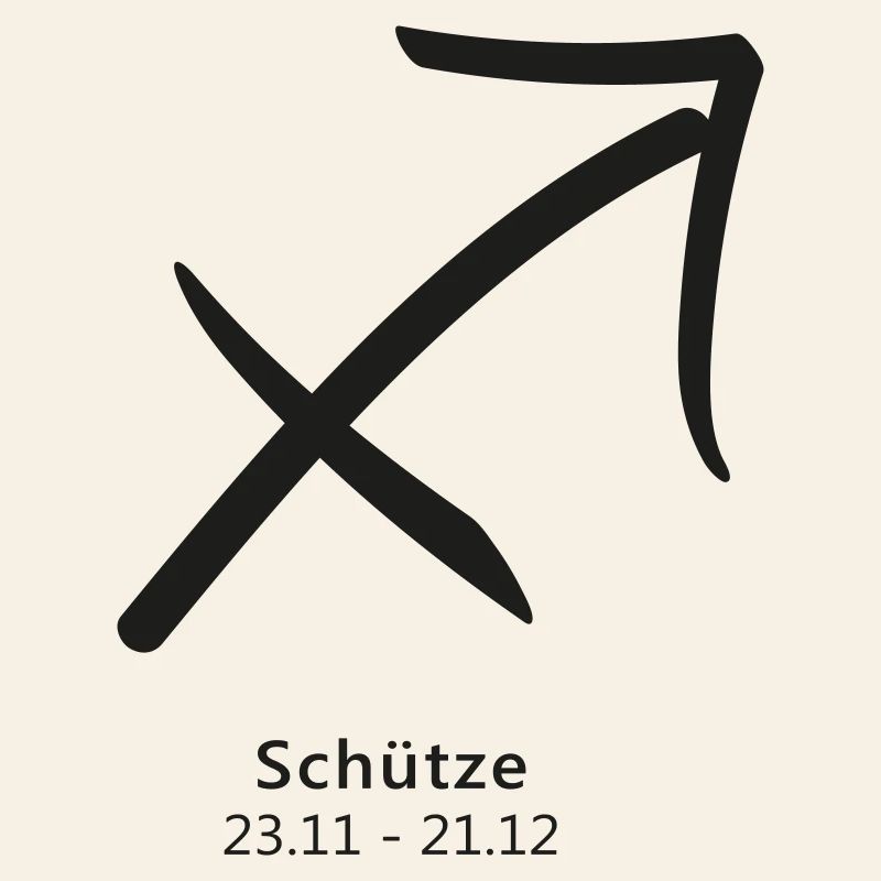 Schütze Bogen Pfeil Symbol Sternzeichen