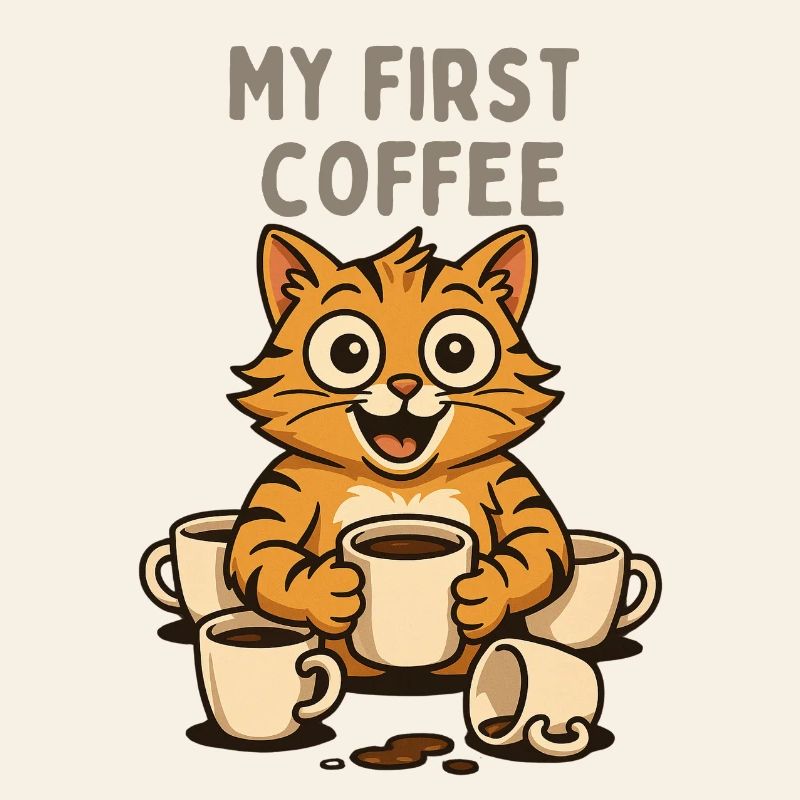 My first coffee cat