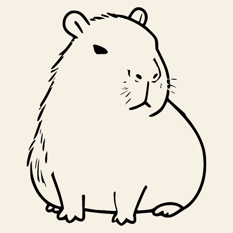 Capybara capybara noir