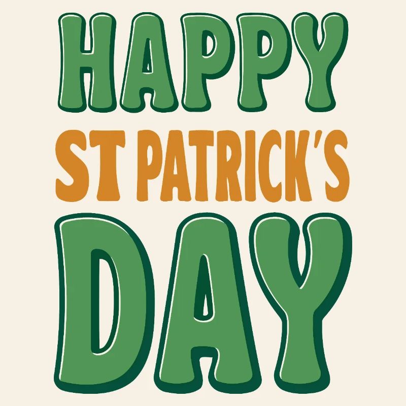Joyeux Saint-Patrick Vert Orange
