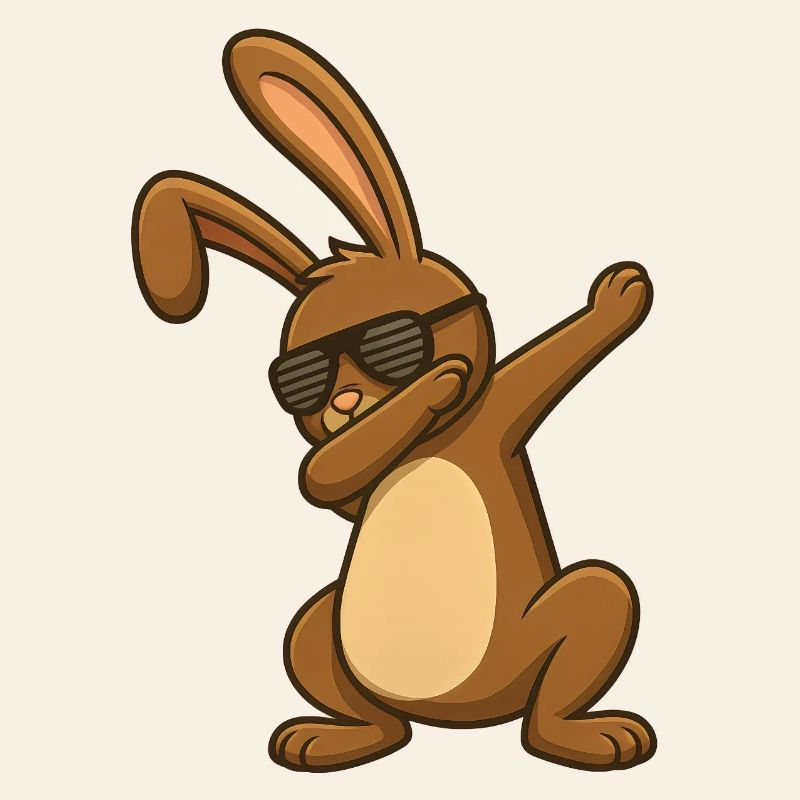 Easter Bunny Easter Dancing Easter Bunny Dab