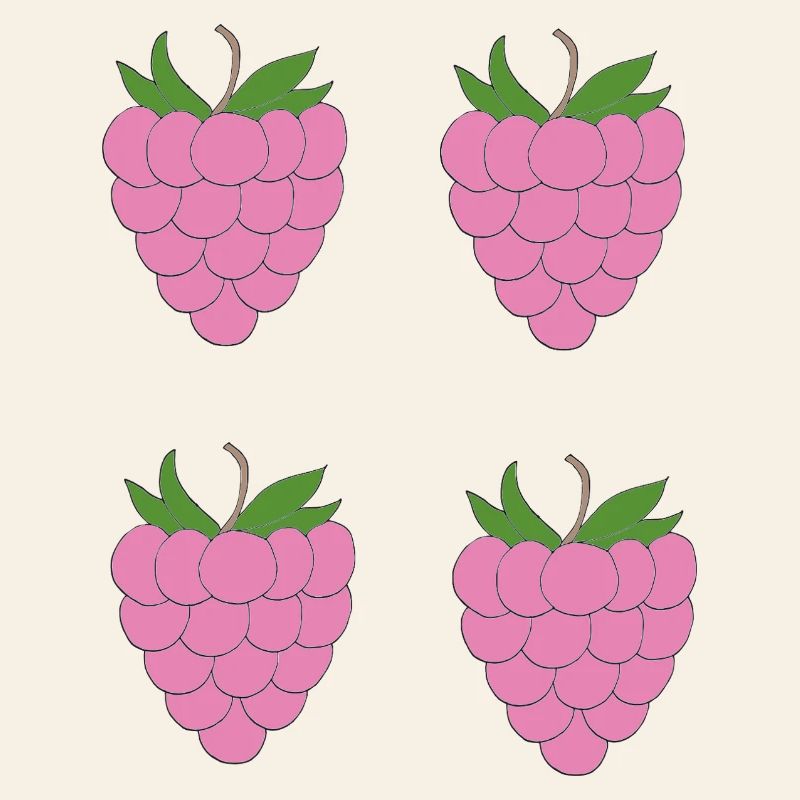 Raspberry Double Cluster Pattern