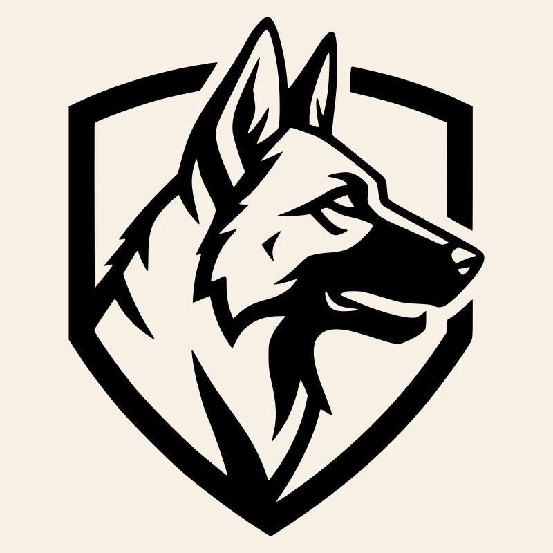 German Shepherd Crest Shield Security