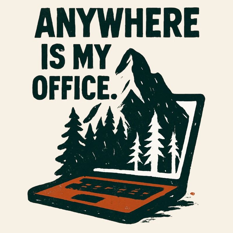 Office Nature Telecommuting Mountain